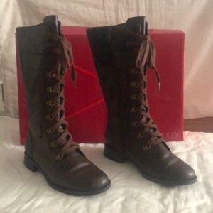 Aerosoles Joyride BR Lace Up Boots 8.5
